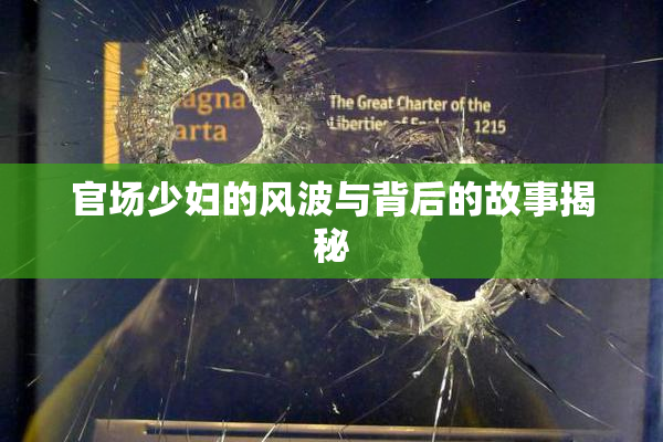 官场少妇的风波与背后的故事揭秘