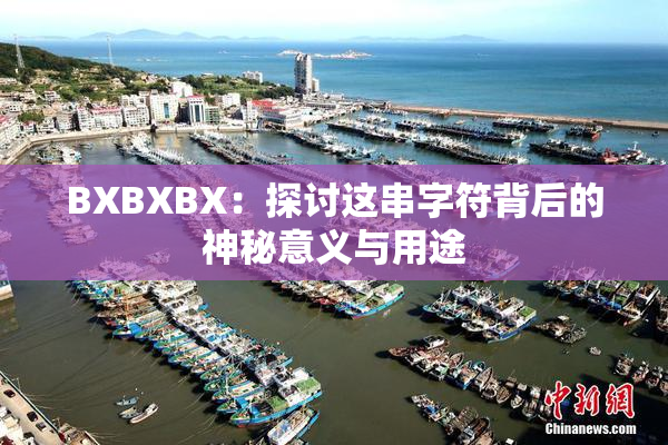 BXBXBX：探讨这串字符背后的神秘意义与用途