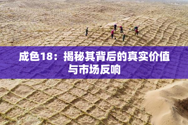 成色18：揭秘其背后的真实价值与市场反响