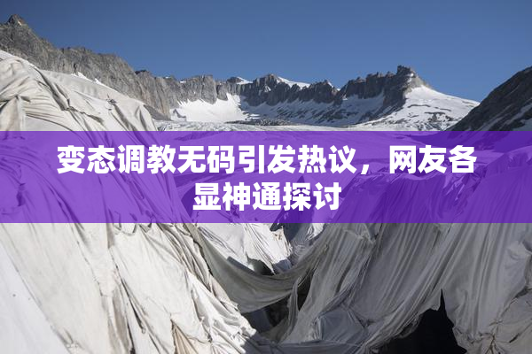 变态调教无码引发热议，网友各显神通探讨