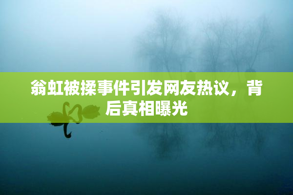 翁虹被揉事件引发网友热议，背后真相曝光