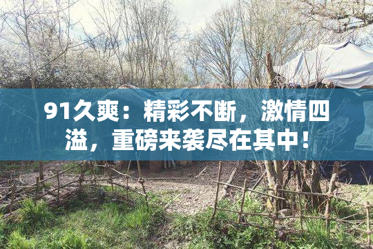 91久爽：精彩不断，激情四溢，重磅来袭尽在其中！