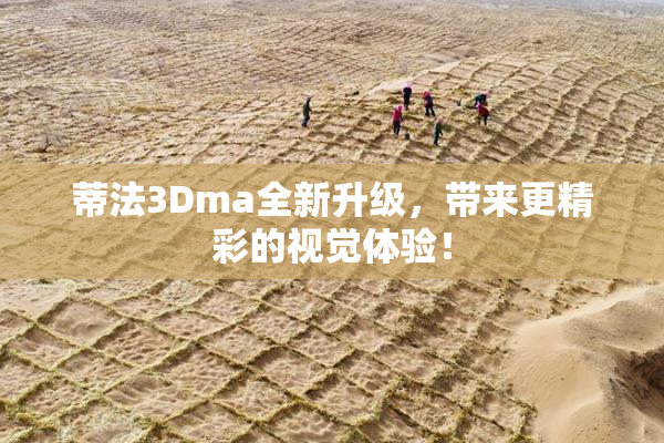 蒂法3Dma全新升级，带来更精彩的视觉体验！