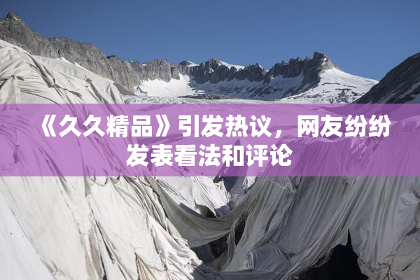 《久久精品》引发热议，网友纷纷发表看法和评论