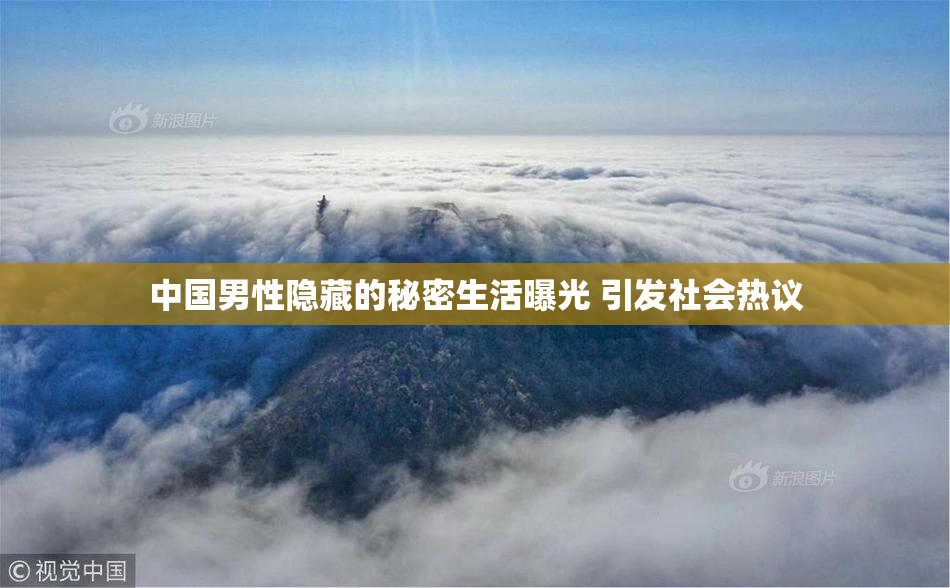 中国男性隐藏的秘密生活曝光 引发社会热议