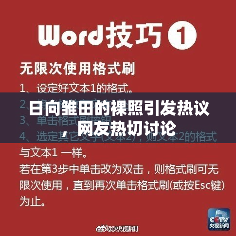 日向雏田的裸照引发热议，网友热切讨论