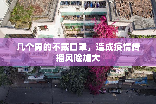 几个男的不戴口罩，造成疫情传播风险加大