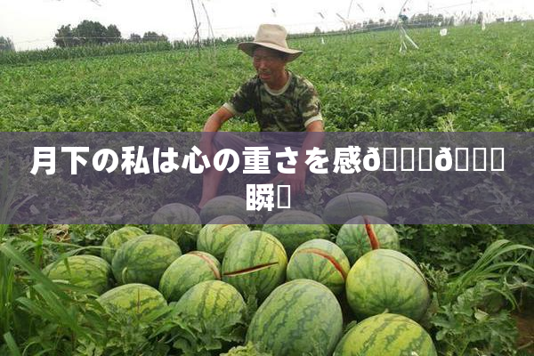 月下の私は心の重さを感🍓🌃瞬間
