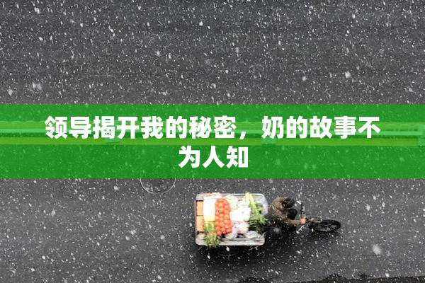 领导揭开我的秘密，奶的故事不为人知