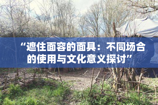 “遮住面容的面具：不同场合的使用与文化意义探讨”
