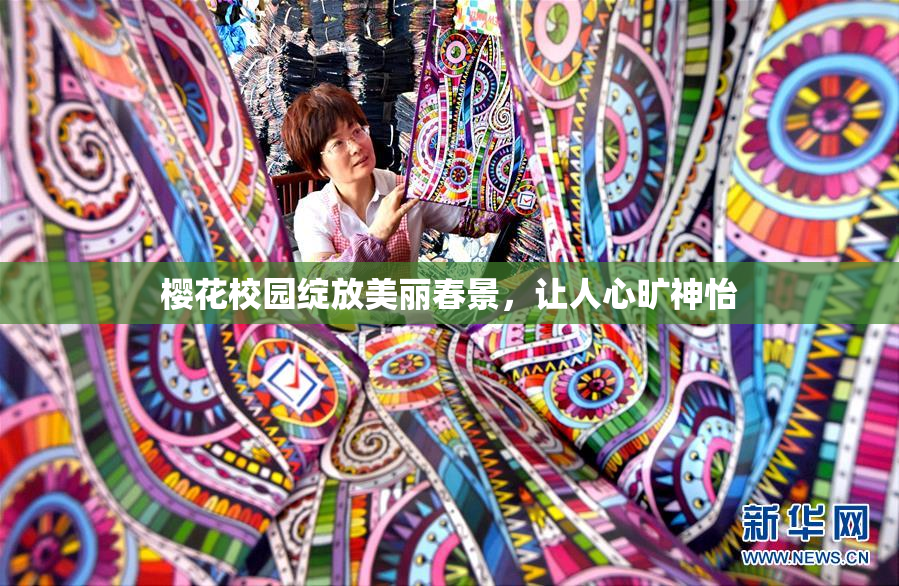 樱花校园绽放美丽春景，让人心旷神怡