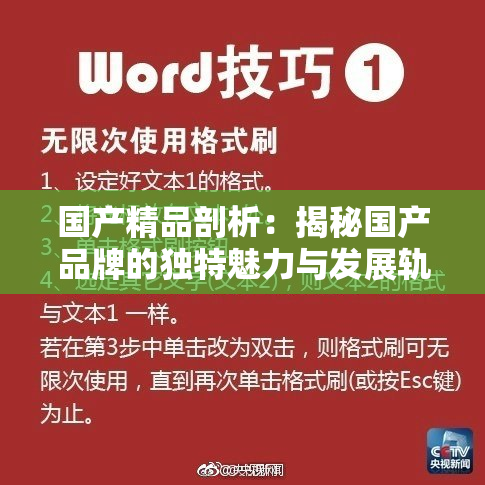 国产精品剖析：揭秘国产品牌的独特魅力与发展轨迹