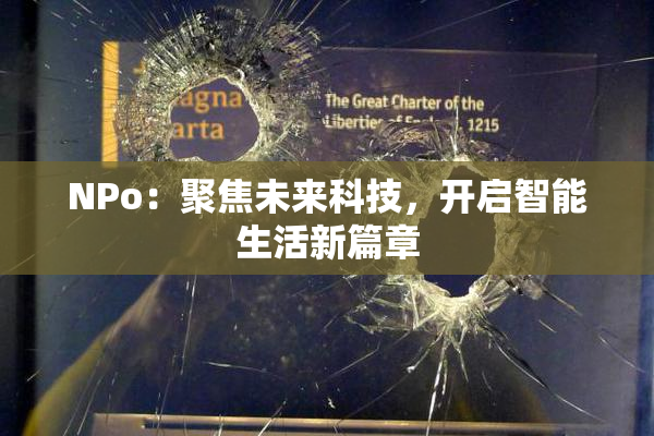 ΝPo：聚焦未来科技，开启智能生活新篇章