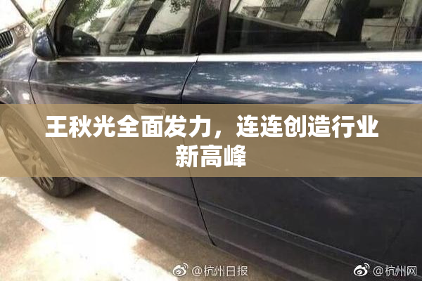 王秋光全面发力，连连创造行业新高峰