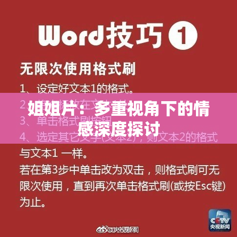 姐姐片：多重视角下的情感深度探讨