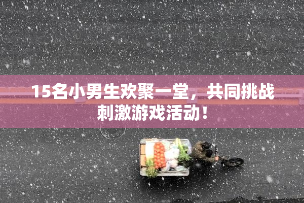 15名小男生欢聚一堂，共同挑战刺激游戏活动！