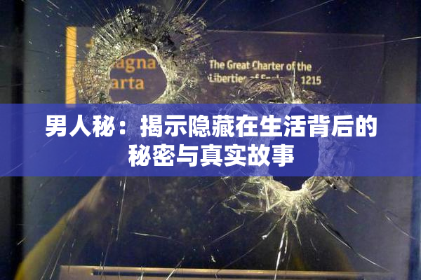 男人秘：揭示隐藏在生活背后的秘密与真实故事