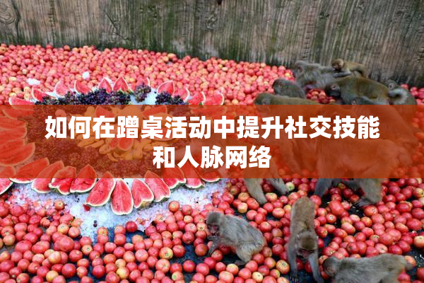 如何在蹭桌活动中提升社交技能和人脉网络