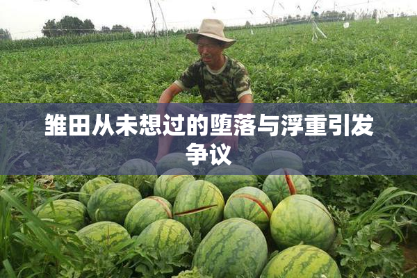 雏田从未想过的堕落与浮重引发争议