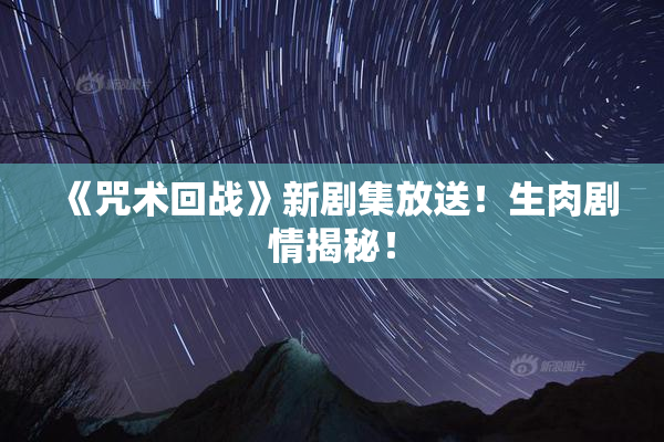 《咒术回战》新剧集放送！生肉剧情揭秘！