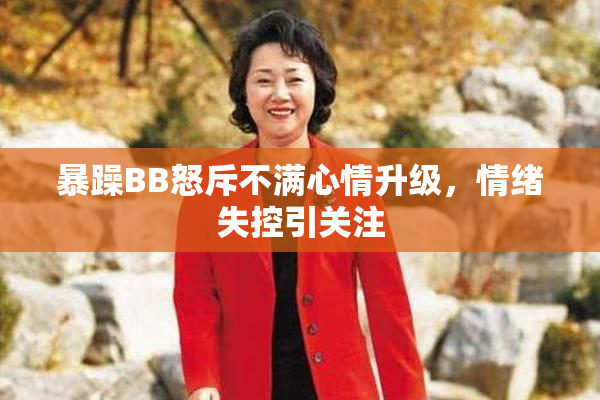 暴躁BB怒斥不满心情升级，情绪失控引关注