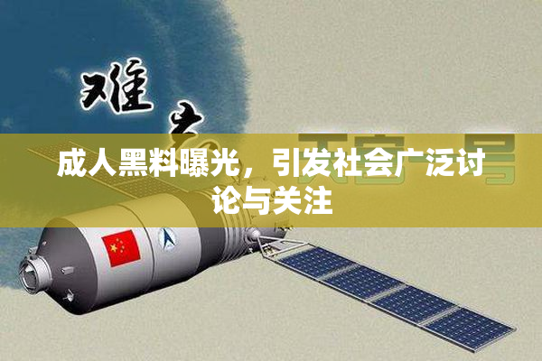 成人黑料曝光，引发社会广泛讨论与关注