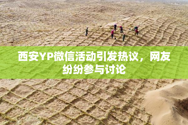 西安YP微信活动引发热议，网友纷纷参与讨论