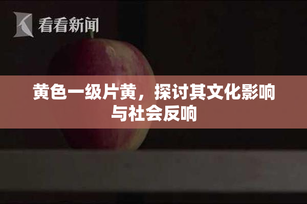 黄色一级片黄，探讨其文化影响与社会反响