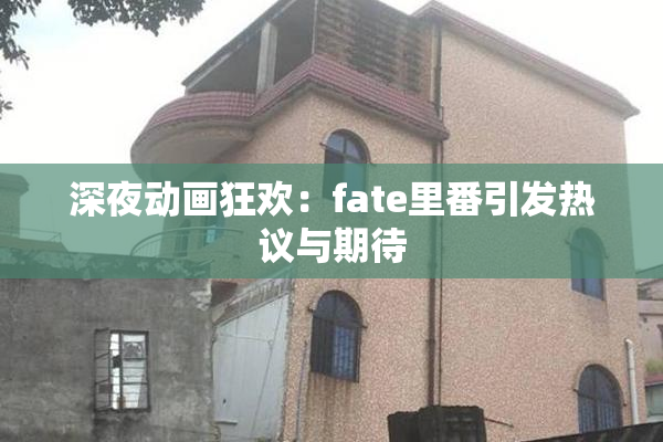 深夜动画狂欢：fate里番引发热议与期待