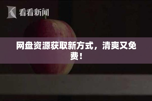 网盘资源获取新方式，清爽又免费！