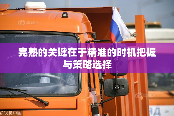 完熟的关键在于精准的时机把握与策略选择