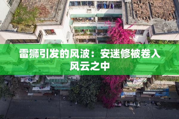 雷狮引发的风波：安迷修被卷入风云之中
