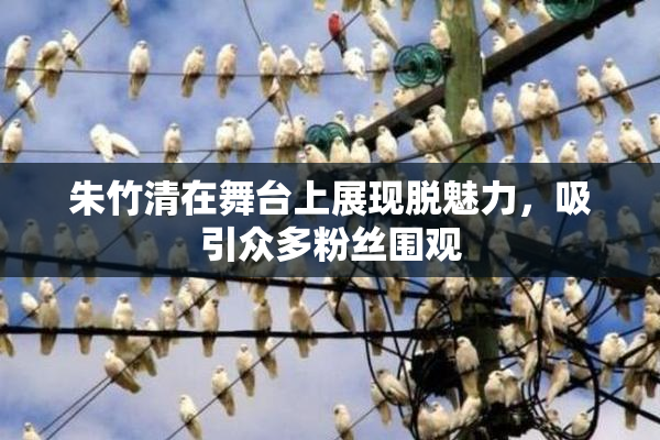 朱竹清在舞台上展现脱魅力，吸引众多粉丝围观