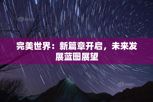 完美世界：新篇章开启，未来发展蓝图展望