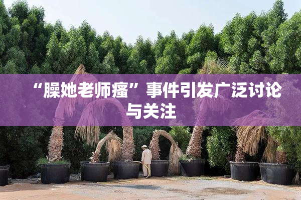 “臊她老师瘙”事件引发广泛讨论与关注