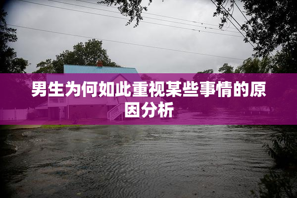 男生为何如此重视某些事情的原因分析