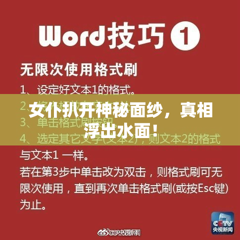 女仆扒开神秘面纱，真相浮出水面！