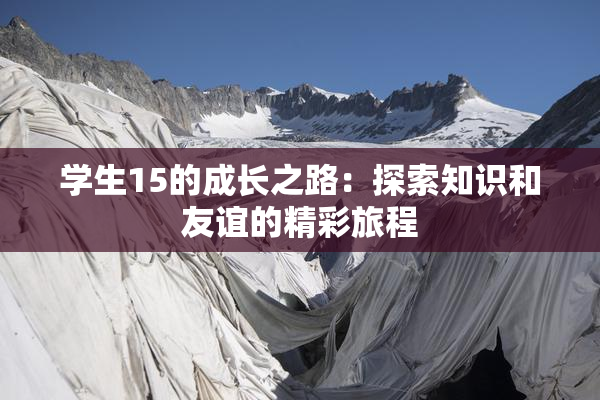 学生15的成长之路：探索知识和友谊的精彩旅程