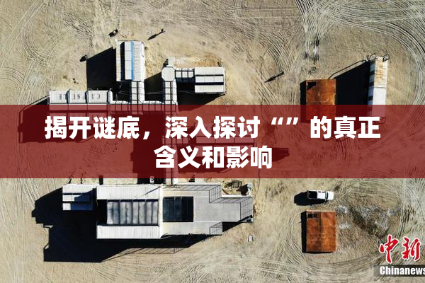 揭开谜底，深入探讨“”的真正含义和影响