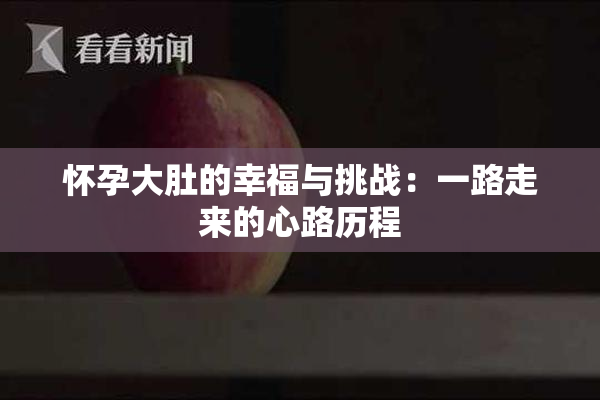 怀孕大肚的幸福与挑战：一路走来的心路历程