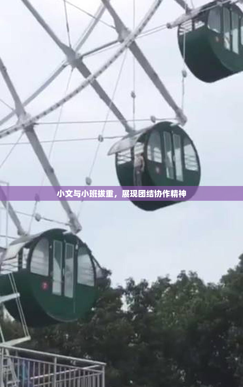 小文与小班拔重，展现团结协作精神