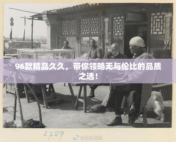 96款精品久久，带你领略无与伦比的品质之选！