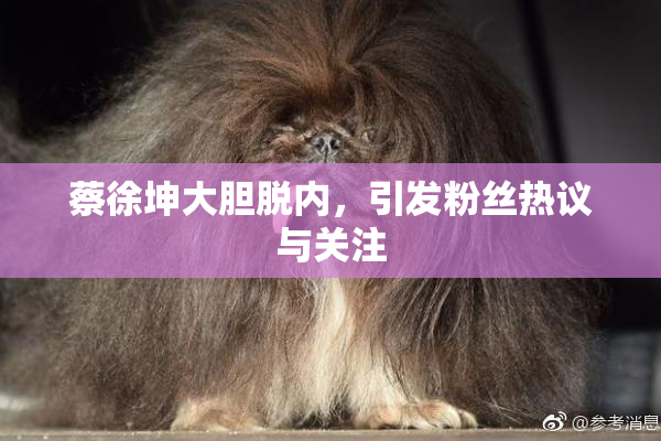 蔡徐坤大胆脱内，引发粉丝热议与关注