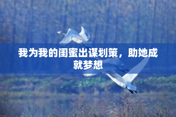 我为我的闺蜜出谋划策，助她成就梦想