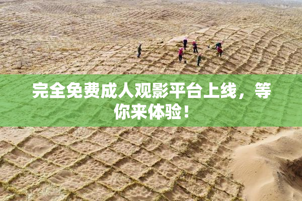完全免费成人观影平台上线，等你来体验！