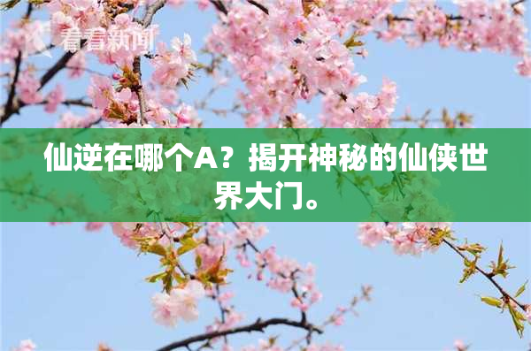 仙逆在哪个A？揭开神秘的仙侠世界大门。