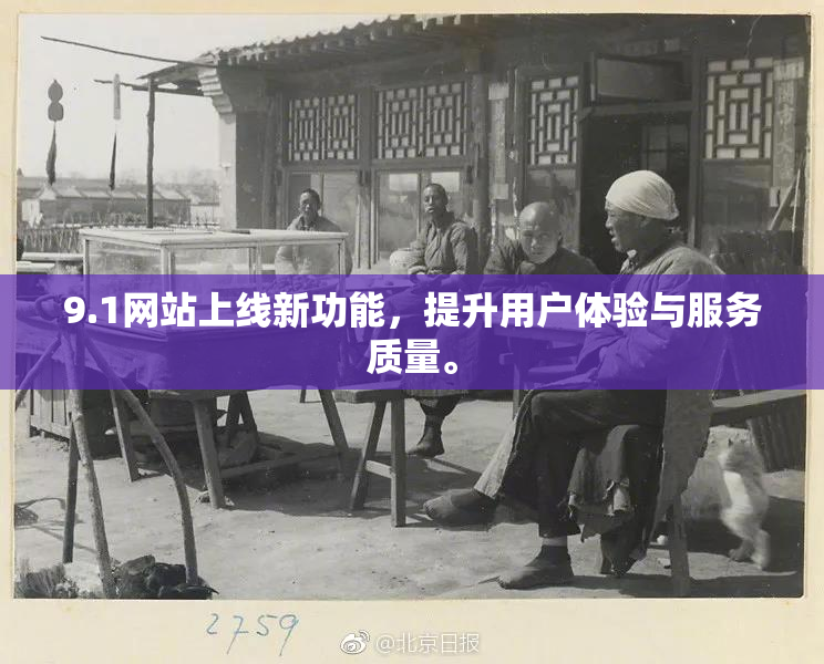 9.1网站上线新功能，提升用户体验与服务质量。