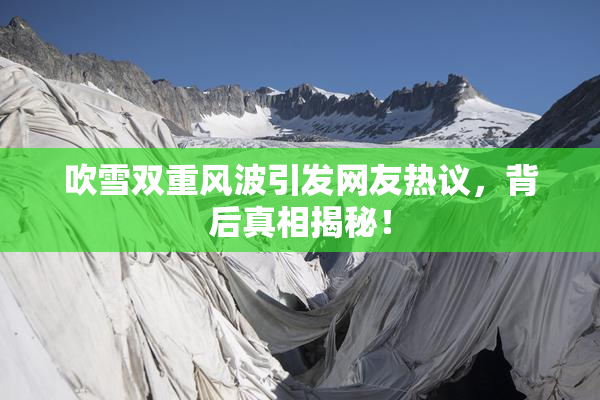 吹雪双重风波引发网友热议，背后真相揭秘！