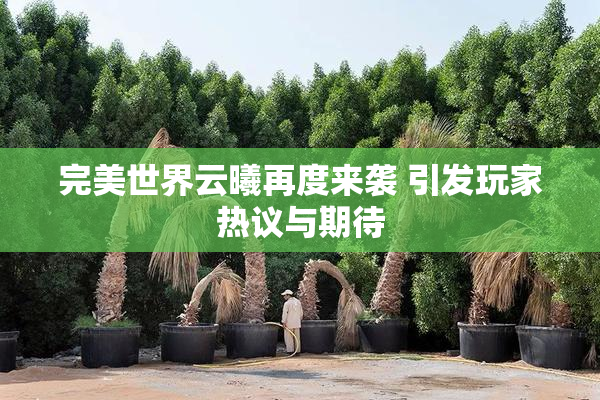 完美世界云曦再度来袭 引发玩家热议与期待