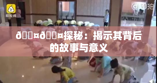 🐤🐤探秘：揭示其背后的故事与意义